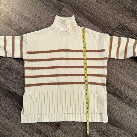 Veronica Beard Lancetti striped cotton turtleneck sweater - Picture 7 of 9